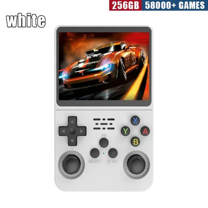 R36S Retro Handheld Game Console - 3.5 Inch IPS Screen, 64GB/128GB/256GB, Portable Gaming Device with Built-in Games