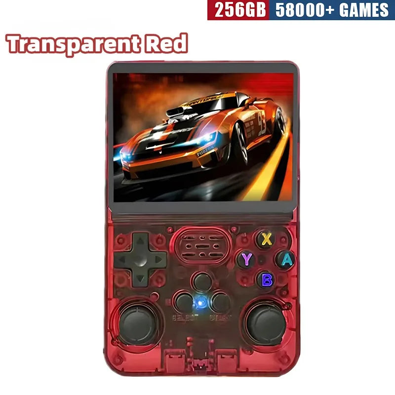 R36S Retro Handheld Game Console - 3.5 Inch IPS Screen, 64GB/128GB/256GB, Portable Gaming Device with Built-in Games